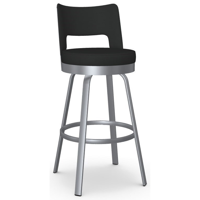 Amisco Urban 4143530 Customizable 30" Brock Swivel Bar Stool Belfort
